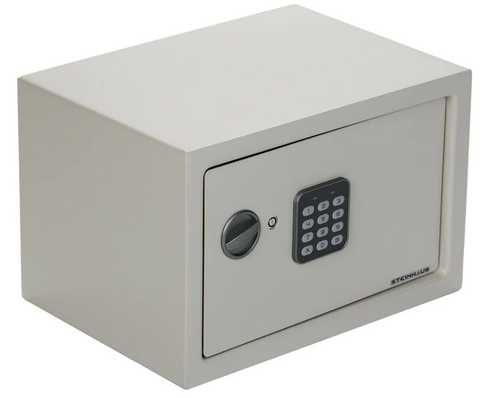 Seif din otel cu inchidere electronica si cheie Steinhaus230x350x250mm