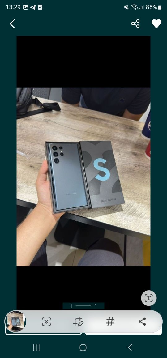 S22 ultra sotiladi 256gb