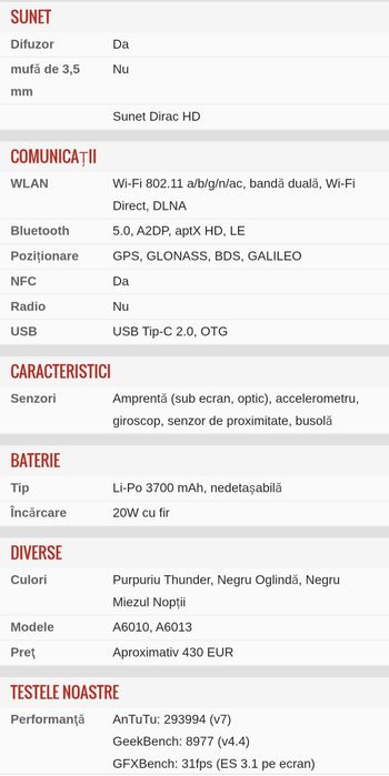 Telefon OnePlus 6T