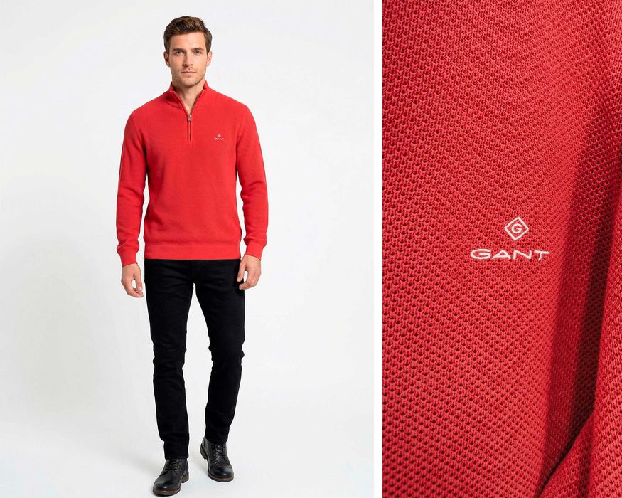 GANT Cardinal red Оригинален мъжки пуловер размер 3XL / XXXL  НОВО