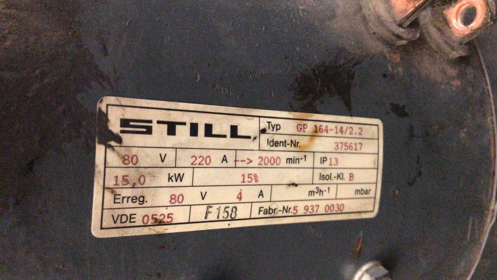 Motor electric stivuitor Still 80V, 220A, 15kw SN: 375617 (1562)