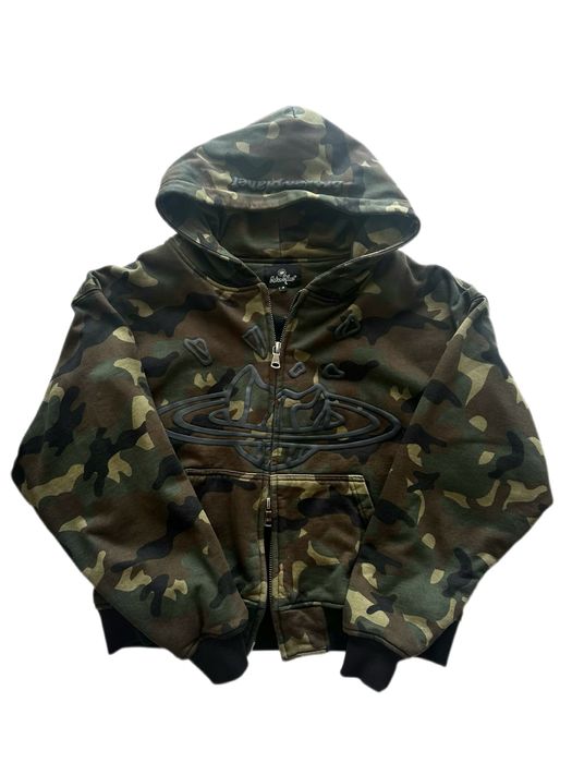 Broken Planet Camo Zip-Up Size S