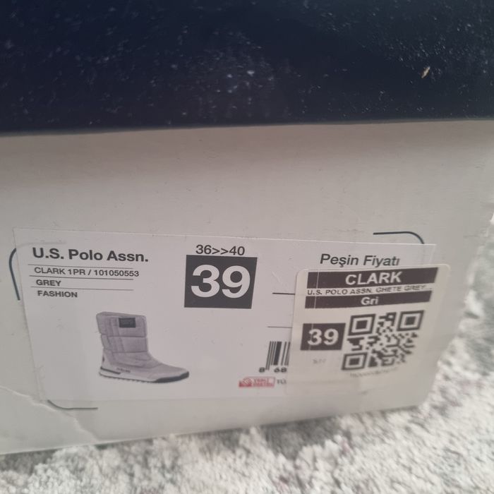 U.S. Polo Assn.Cizme matlasate cu velcro, Clark