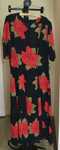 Rochie unicat rosu cu negru