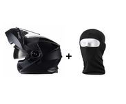 Pachet Casca moto Flip-Up Noua Shox Destination Negru + Cagula