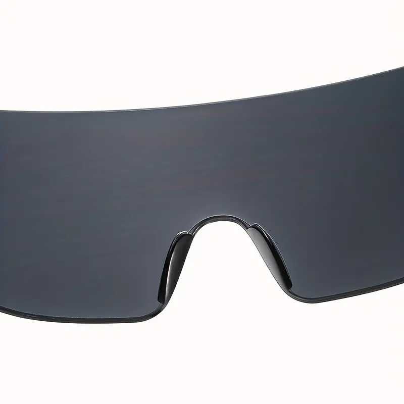 UNISEX футуристични слънчеви очила без рамка, стил Киберпънк