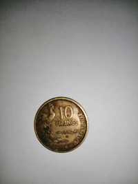 Moneda 10 francs 1952