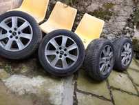Roti Opel aliaj cu anvelope iarna 205 55 16 stare buna