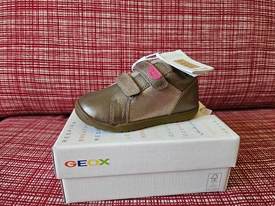 Noi: Pantofi Geox 25 piele moale integral, încălțăminte
