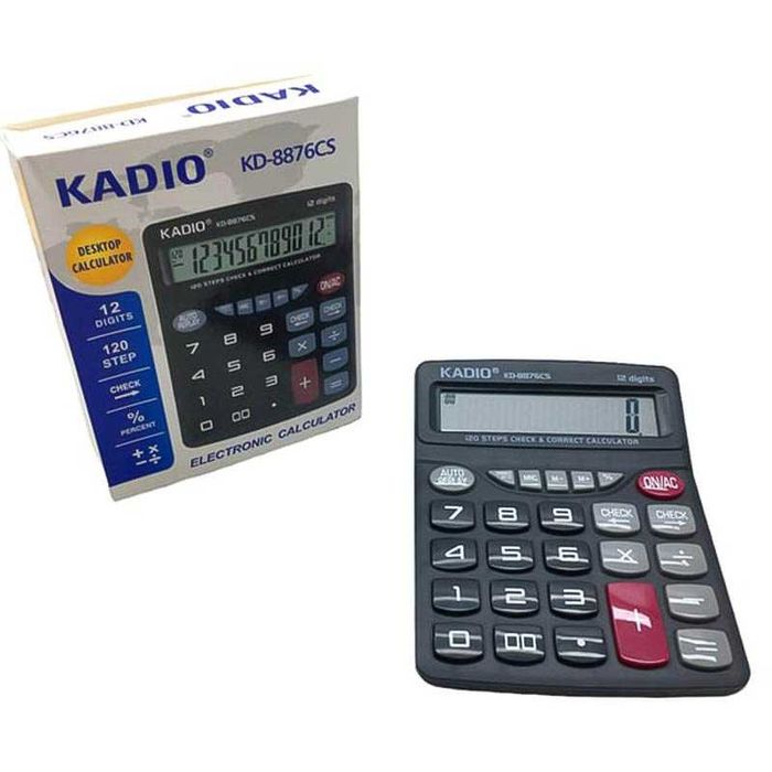 Голям настолен калкулатор 20×15 см, 12 Цифри, модел Kadio KB-8876B