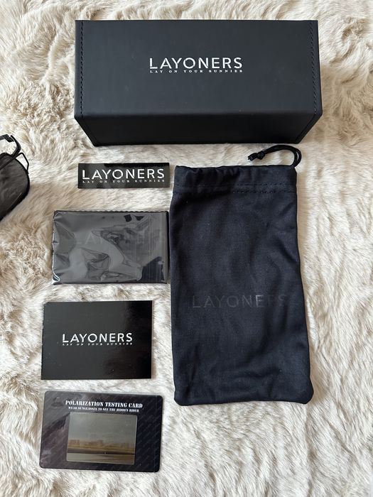 Слънчеви очила Layoners, чисто нови, пълен комплект