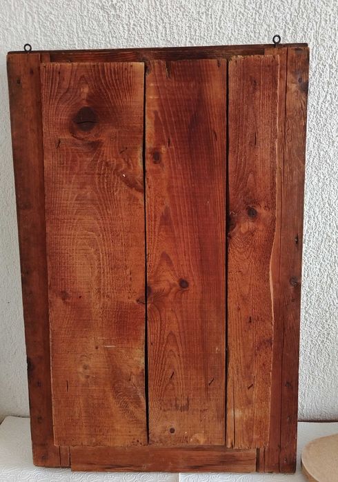 Винтидж дървено огледало