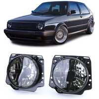 Фарове Голф 2 тунинг  Кристални затъмнени с Кръстачка VW golf mk2 нови