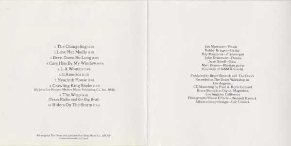 CD The Doors - LA Woman 1971