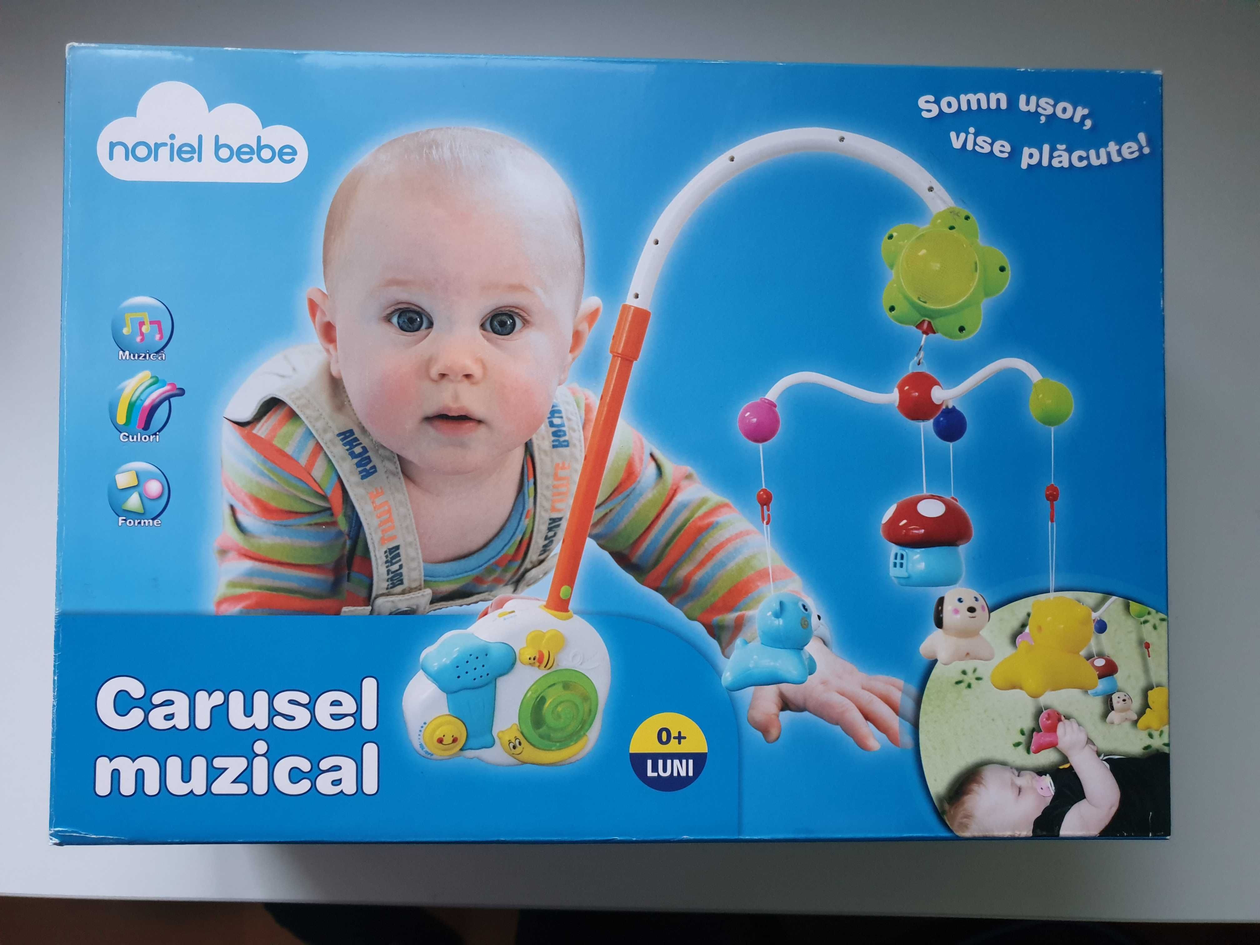 Noriel Bebe Carusel NOU.  pentru patut, Carusel muzical, cu animalute