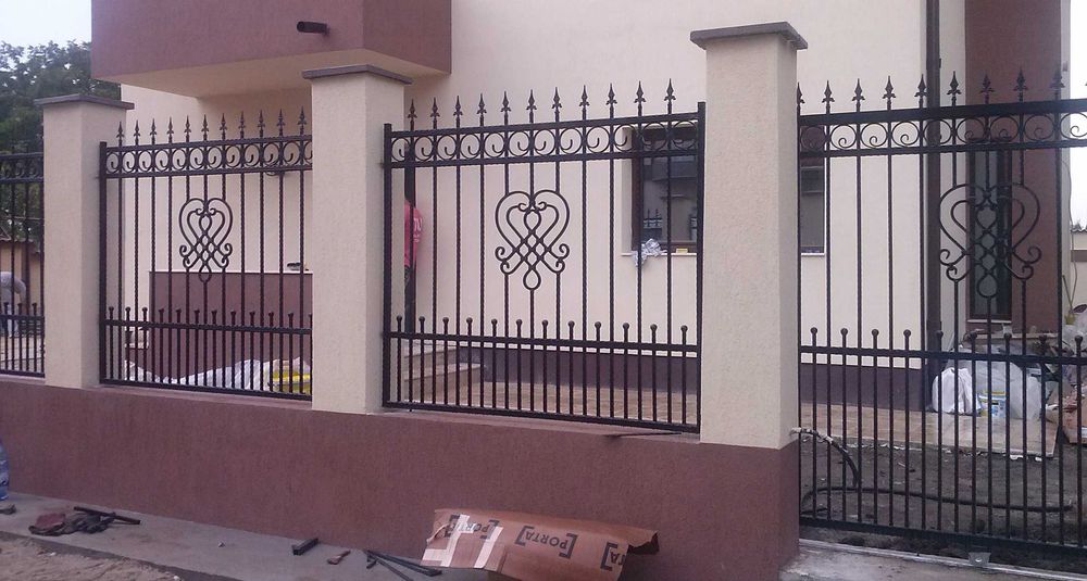 Garduri porti fier forjat teava jaluzea taiate laser mobilier gradina