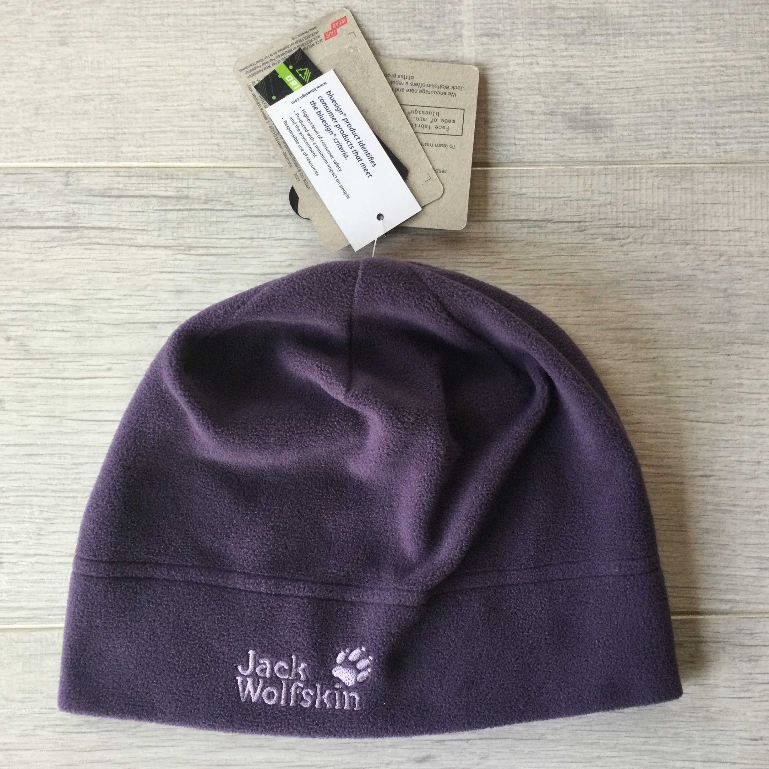 НОВА унисекс поларена зимна виолетова шапка  JACK WOLFSKIN от Германия