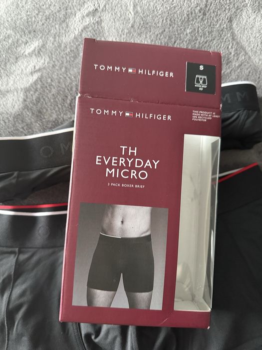 Tommy Hilfiger set 3 boxeri micro negri marimea S noi originali
