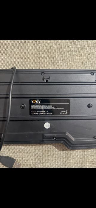 Tastatură nJoy GMK310, cu fir USB, neagră