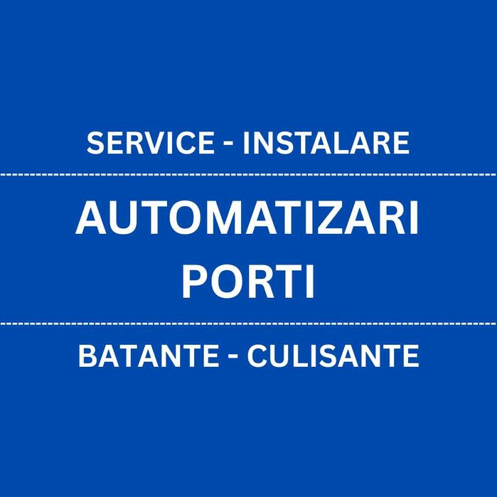 Service, revizie, reparatie automatizari porți batante, culisante