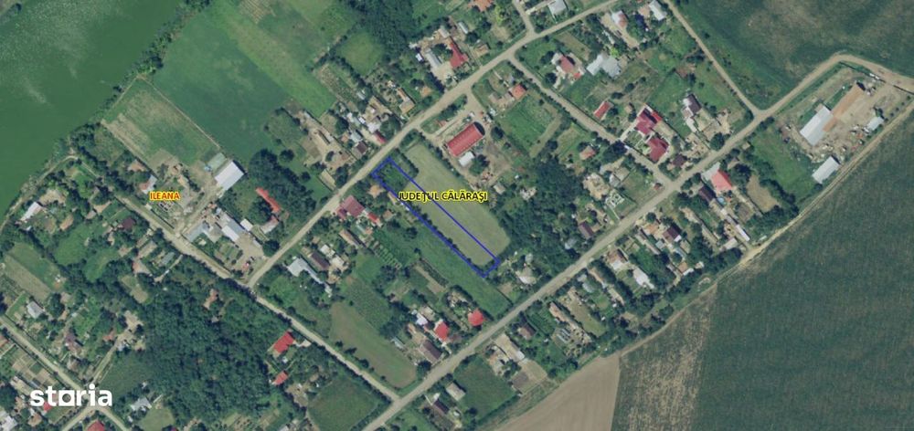 Cota ¼ teren intravilan com Ileana, jud Calarasi