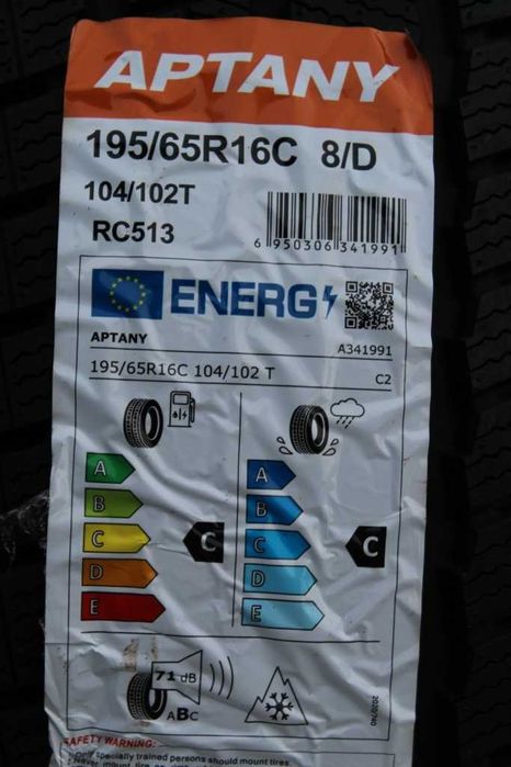Anvelope noi 195/65 R16C, 104/102T, 8PR, Aptany, All Season, DOT 2025