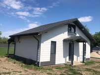 Casa modulara pe structura metalica si panou sandwich termoizolant