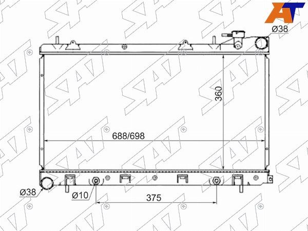 Радиатор Subaru Forester