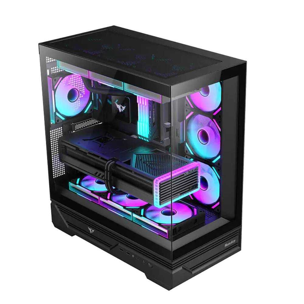 Huntkey CASE  MVP Destiny White/black кейс компьютерный
