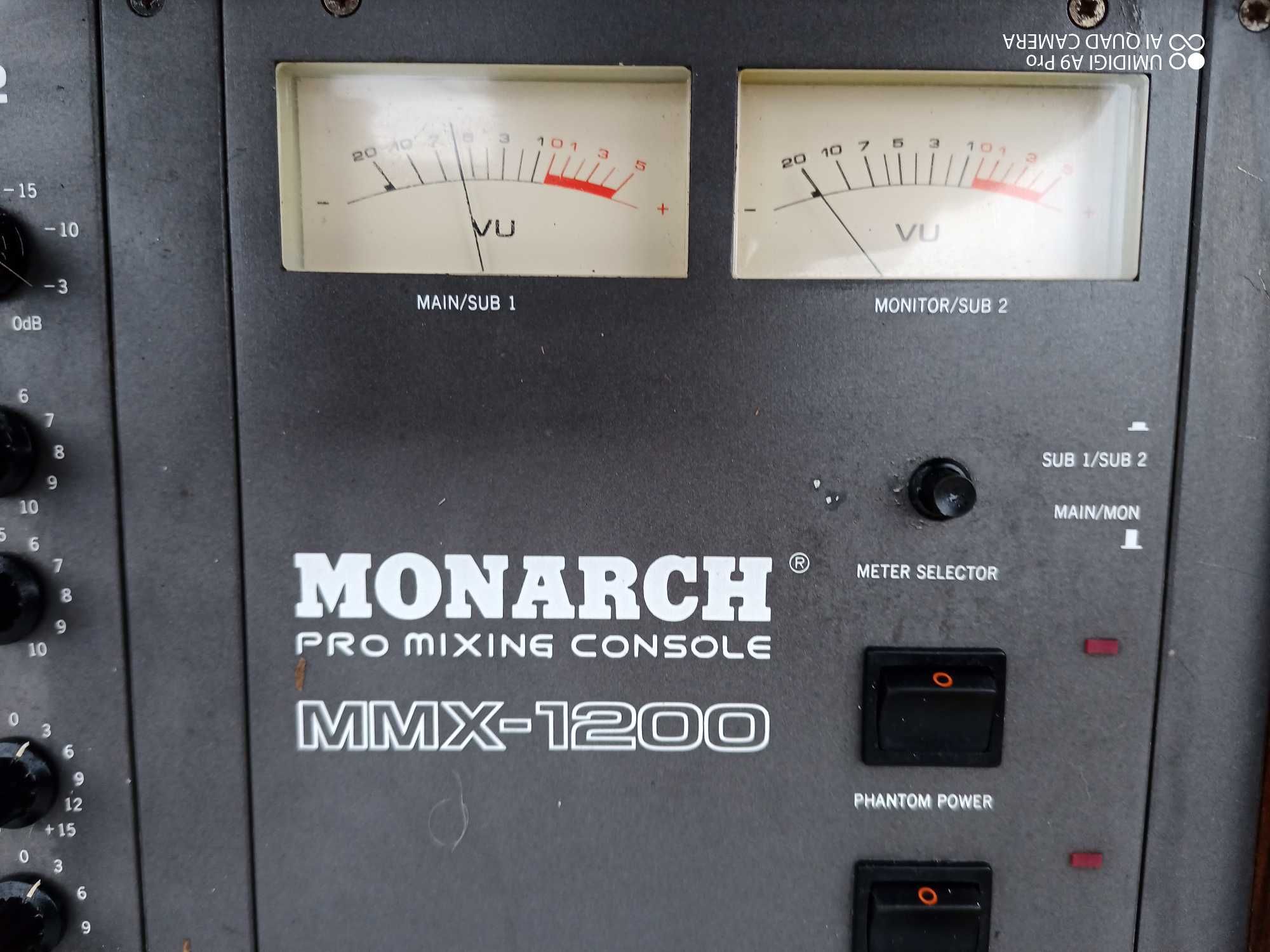 електронен аналогов мишпулт- смесителен пулт, MONARCH MMX 1200