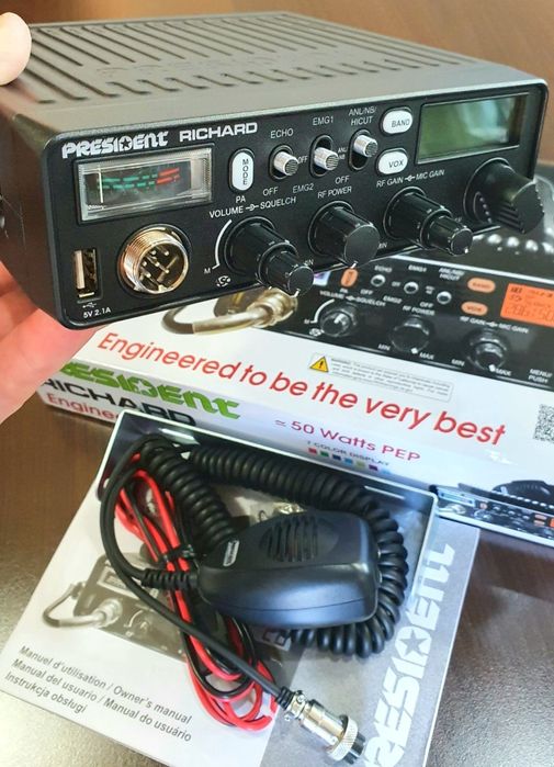Statie radio CB - President RICHARD II ASC (50W)* noua/garantie