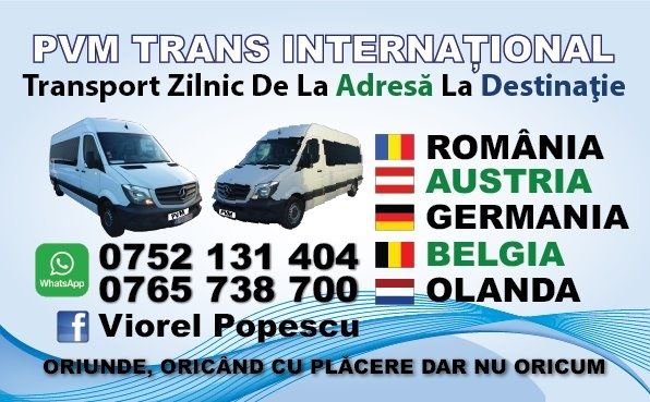 Transport Zilnic Slatina Austria Germania La Adeesă 69