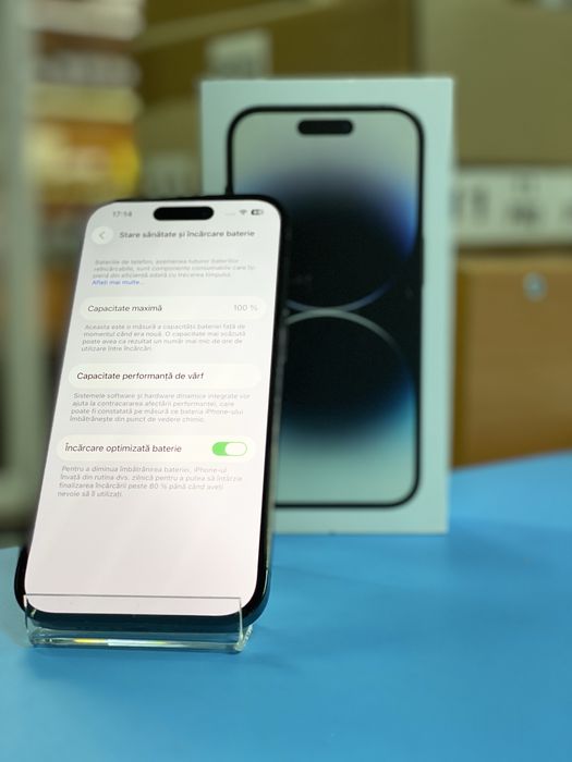 Apple iPhone 14 PRO 100%, 256GB, Garantie 12 luni | Lensun