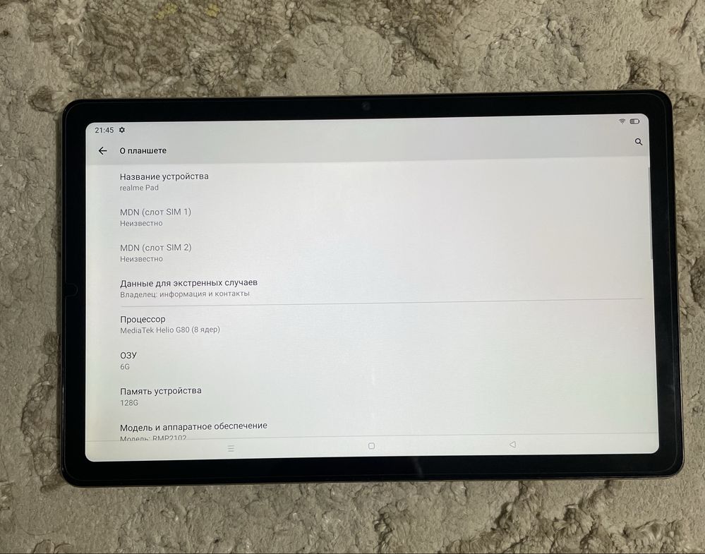 Realmi pad 10dyum planshed sotiladi 6/128gb