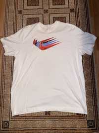 Tricou Nike Triple Swoosh alb, marimea XL