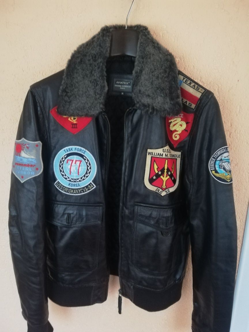 Geaca piele bărbati Aviatrix M model Aviator