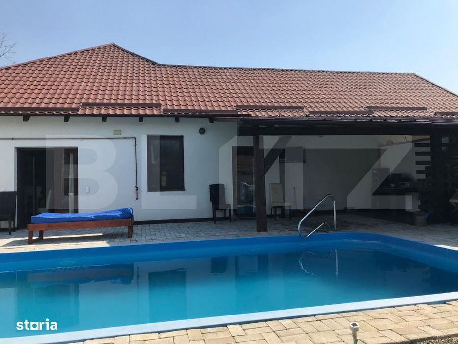 Casa Moderna cu Piscina, Foisor si Teren Generos-Teaca