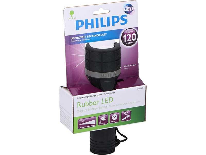 НОВИ! Фенер LED Philips Rubber 120м 80lm