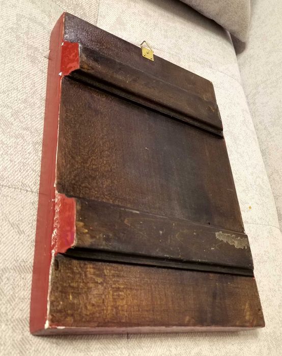 Icoana pictata cu foita aur pe lemn 30x21 cm - Sf Dimitrie