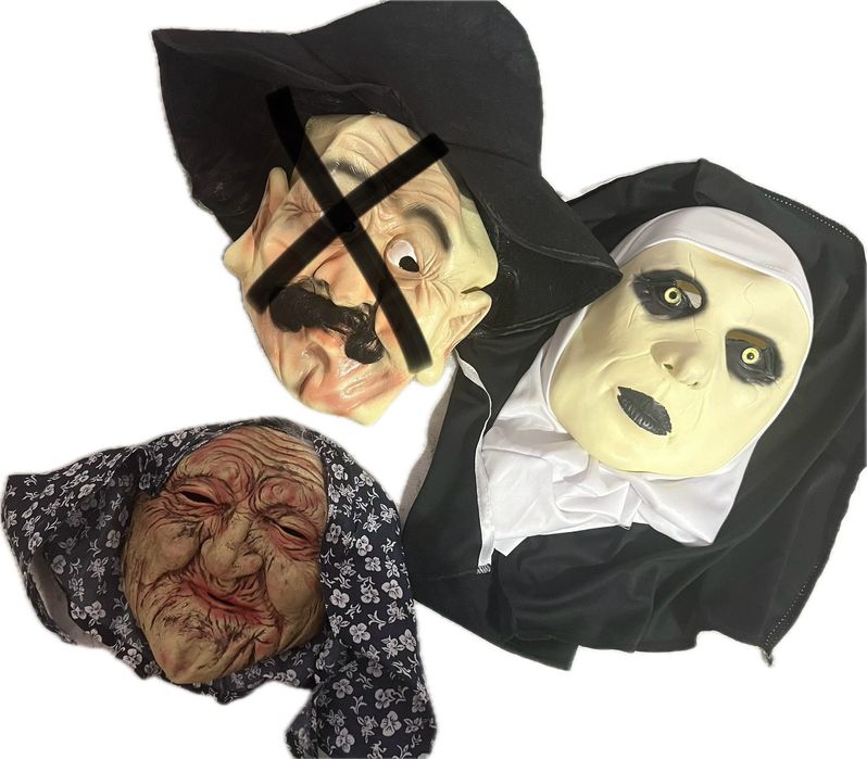 Кукерска Гумена Маска на баба Гумени маски монахиня