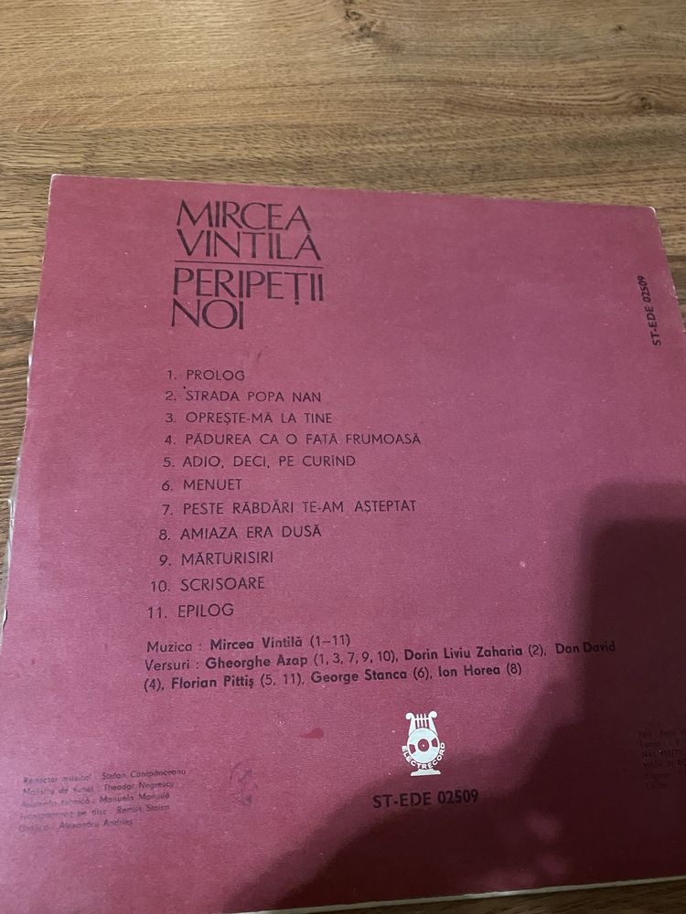 Disc Vinil vinyl Mircea Vintila