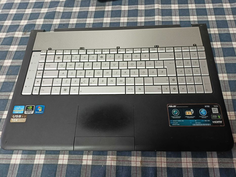 Carcasa placa componente Asus N75S