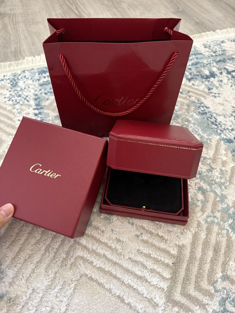 Cartier упаковка(пакет+коробка+чехол )