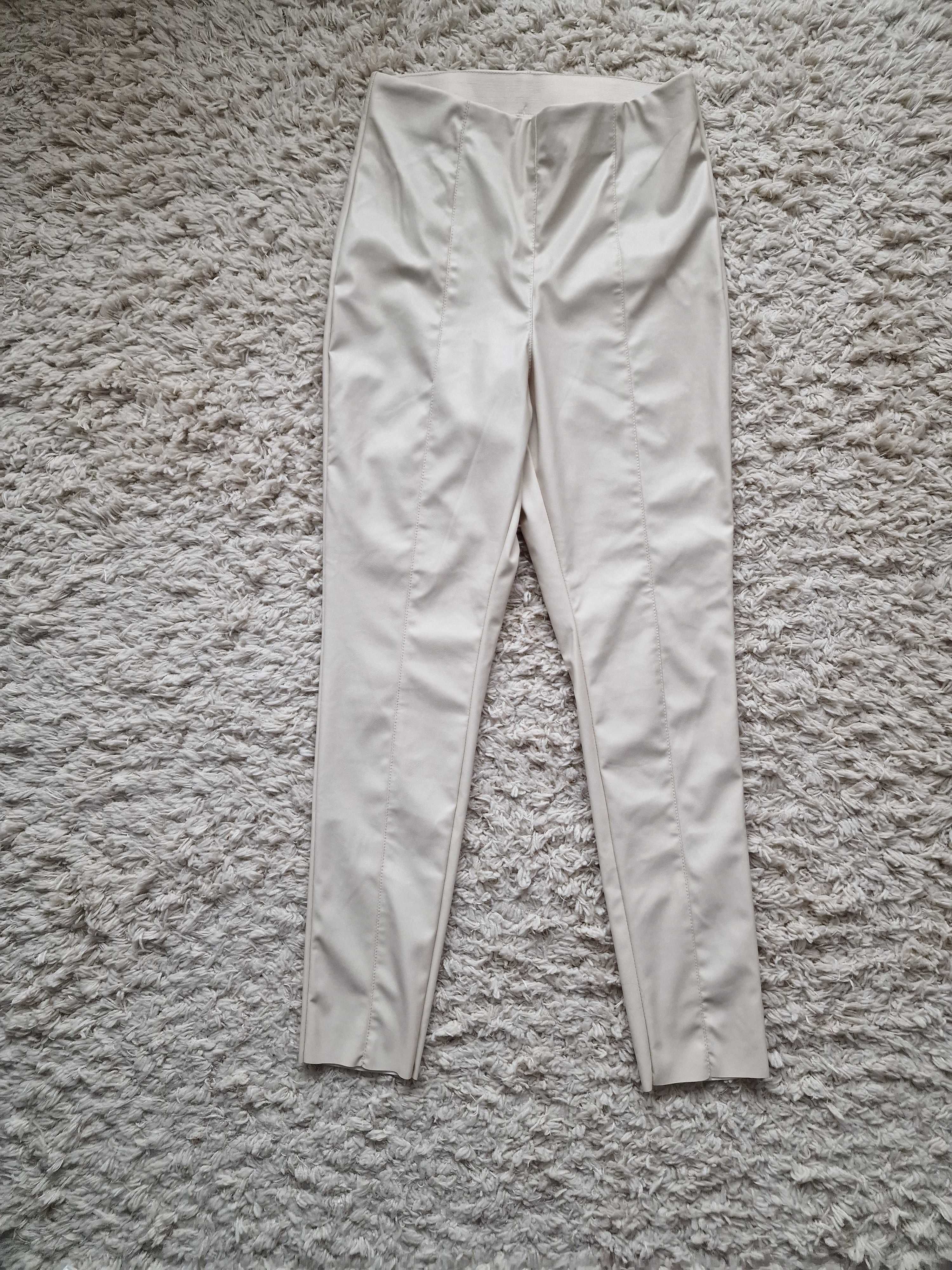 Pantaloni imitație piele H&M