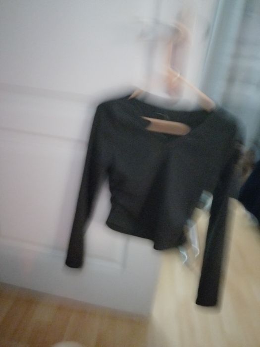 Bluza dama marimea L gri, maneca lunga