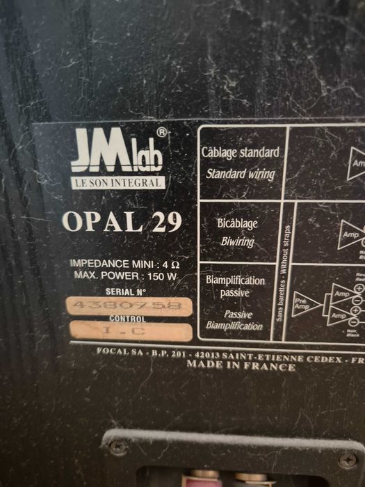Boxe Focal JM Lab Opal 29