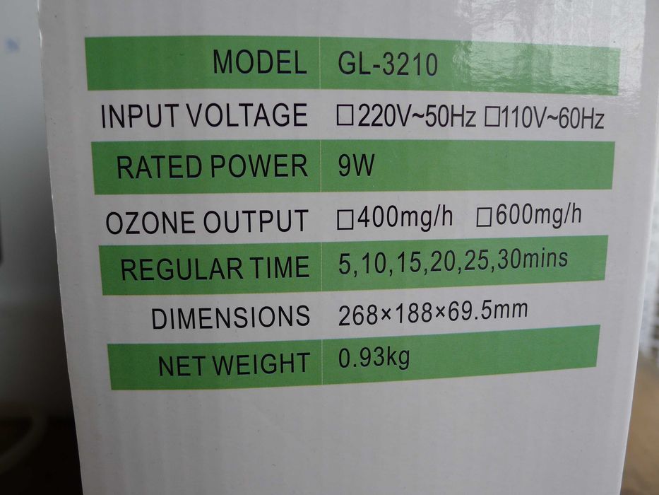 Aparat pentru produs ozon Aeden GL-3210 + accesorii