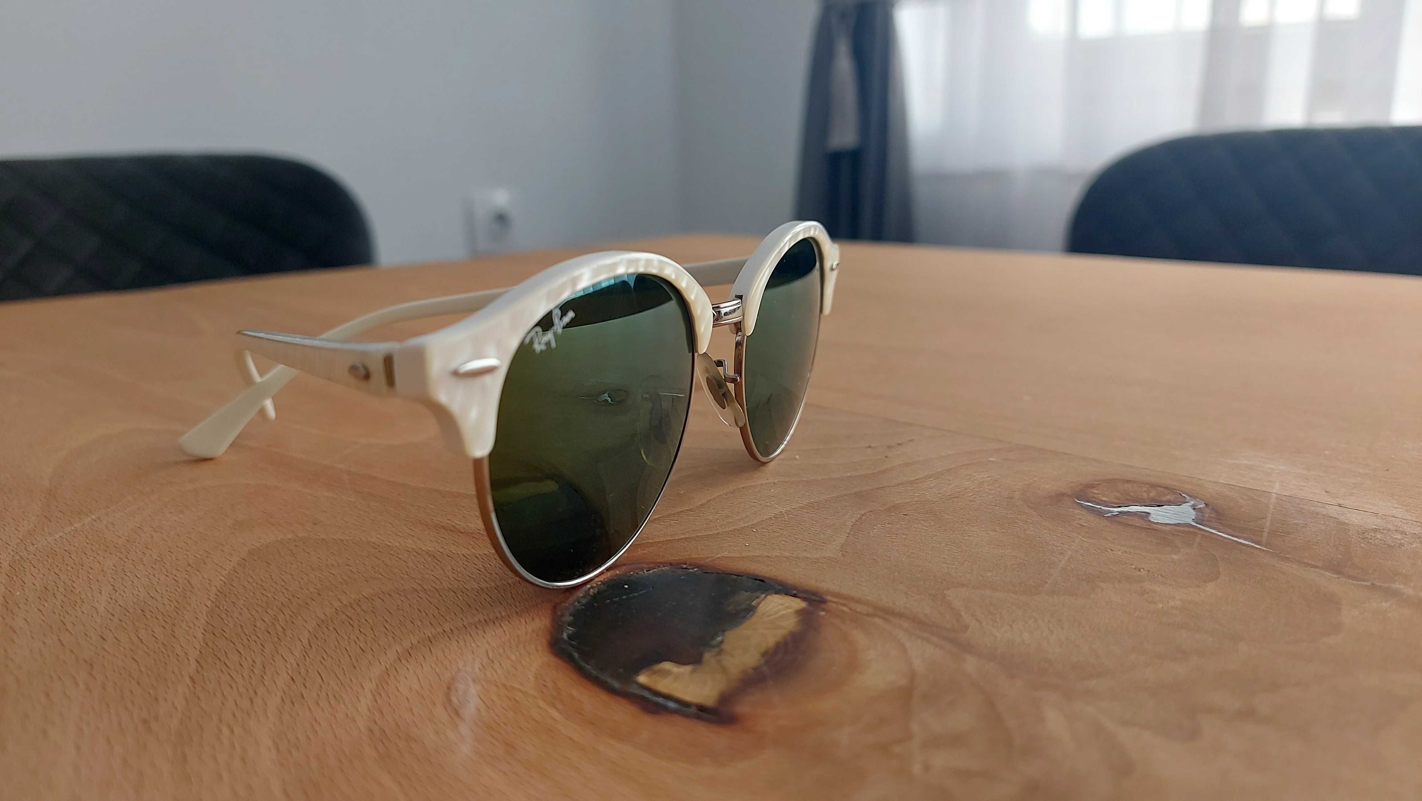 Очила Ray Ban със седефена рамка и зелено, тъмно  стъкло