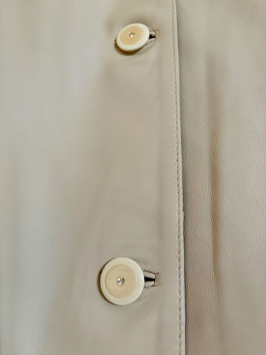 Palton de piele cu blana