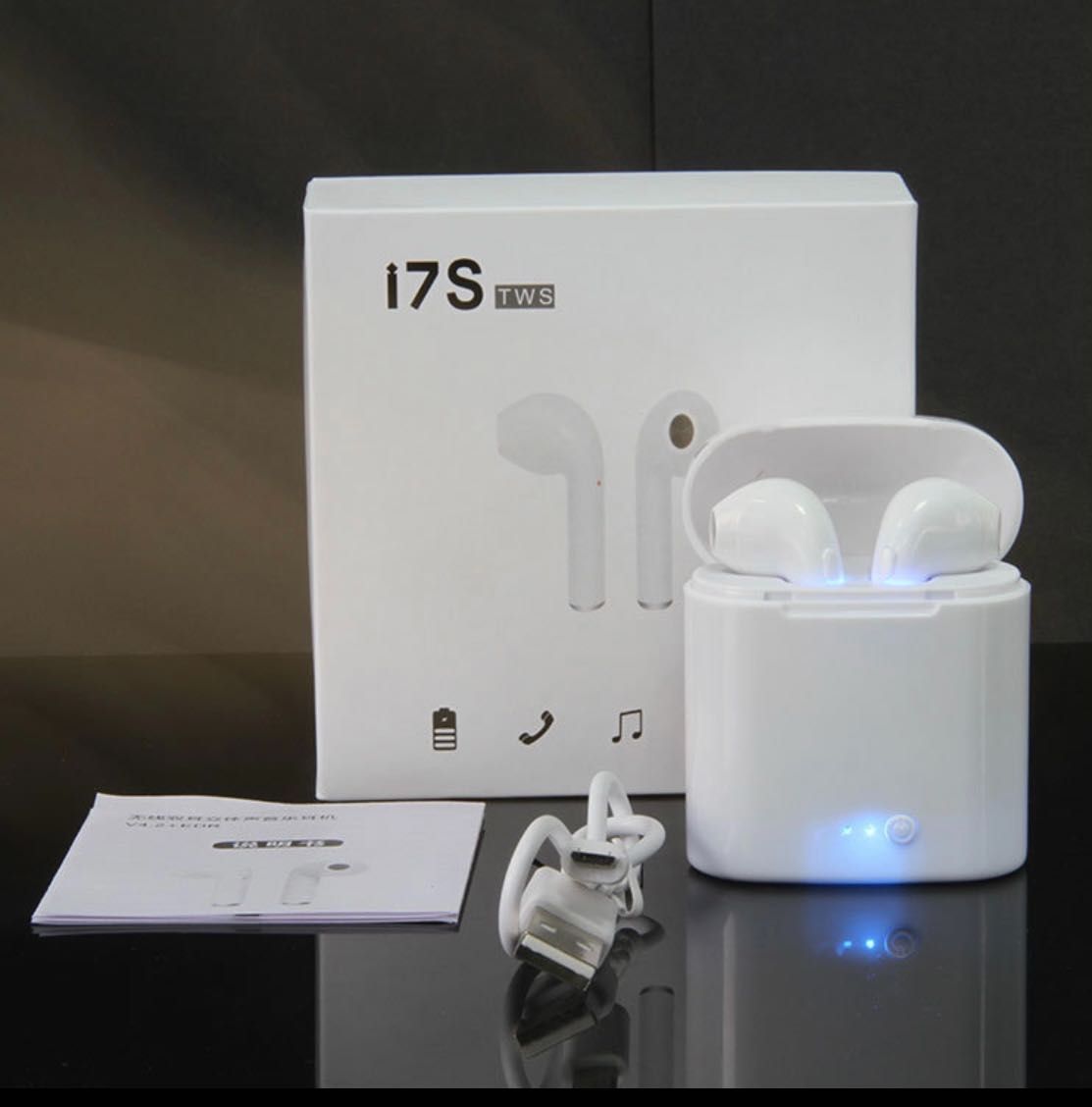 Безжични Stereo Wireless Слушалки I7S  TWS Airpods Внос от Англия